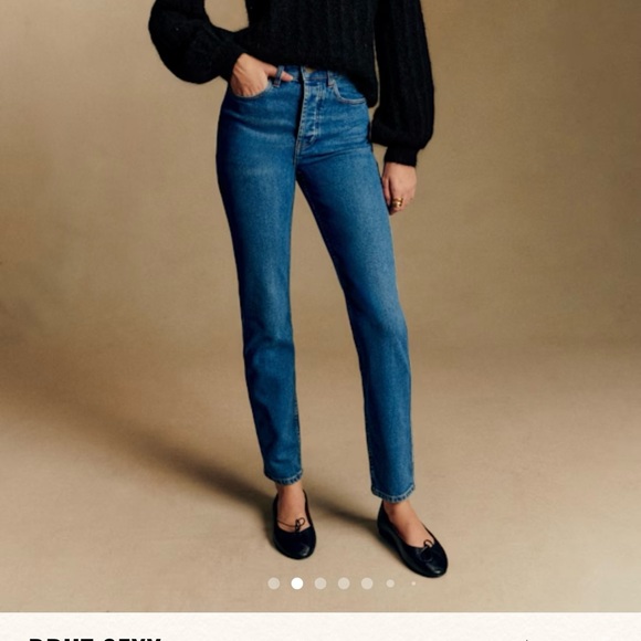 Sezane Denim - Sezane Blue Straight Leg Jeans